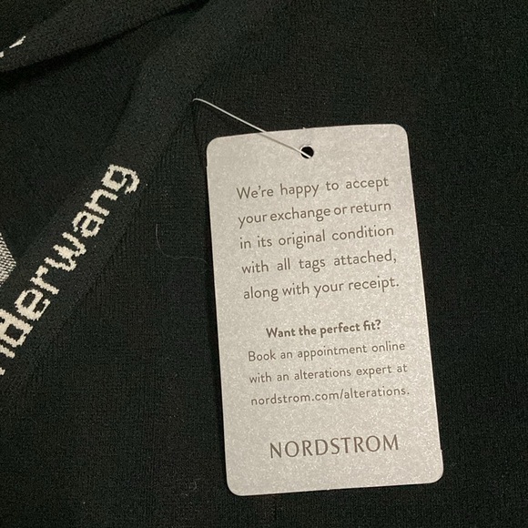 NWT Alexanderwang.T Black Bodycon Tank Dress - Sz M - Picture 6 of 8